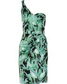 Issa Draped Printed Silk-jersey Dress - Lyst