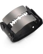 McQ by Alexander McQueen Leather Razor Blade Bracelet - Lyst
