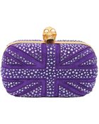 Alexander McQueen Britania Skull Box Clutch - Lyst