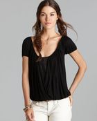 Free People Top - Everyday Ann'S Ruched - Lyst