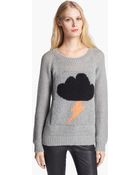 Elizabeth And James Raincloud Intarsia Knit Sweater - Lyst