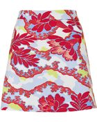 Topshop Floral Print Aline Skirt - Lyst