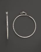 John Hardy Naga Silver Large Hoop Earrings - Lyst