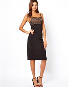 Asos Cami with Lace Top - Lyst