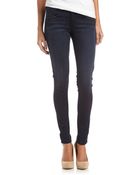 Fade To Blue Touch Stretch Dark-Wash Skinny Jeans - Lyst