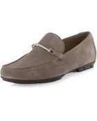 Hugo Boss Doster Suede Loafer Medium Gray 7 - Lyst