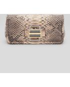 Kara Ross Brevis Large Python Clutch Bag - Lyst