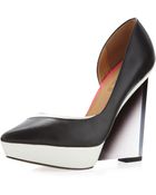 L.a.m.b. Connor Wedge Pump Blackwhite - Lyst