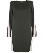 MSGM Color Block Shift Dress - Lyst