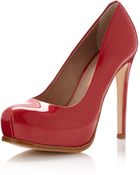 Pour La Victoire Irina Patent Platform Pump Deep Red - Lyst