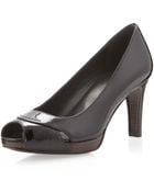Stuart Weitzman Overit Patent Pump - Lyst