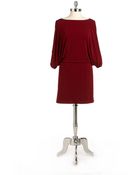 Jessica Simpson Open Back Blouson Dress - Lyst