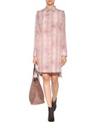 See By Chloé Silk Structured Shoulder Dress - Lyst