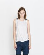 Zara Top with Appliqué On The Shoulder - Lyst