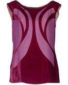 Alberta Ferretti Top - Lyst