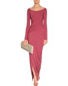 Donna Karan New York Desert Rose Draped Jersey Gown - Lyst