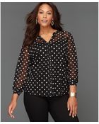 Inc International Concepts Polka-dot Blouse - Lyst
