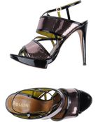 Pollini Platform Sandals - Lyst