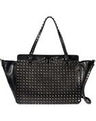 Valentino Studded Rockstud Tote - Lyst