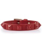 Valentino Red Rock Stud Bracelet - Lyst