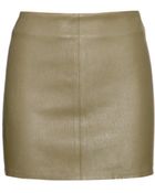Alice + Olivia Aly Stretch-Leather Miniskirt - Lyst
