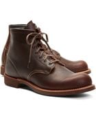 Brooks Brothers Red Wing Brown Pebble Leather Boots - Lyst