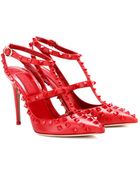 Valentino Rouge Rockstud Leather Pumps - Lyst