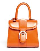 Delvaux Brilliant Mini Box Leather Shoulder Bag - Lyst
