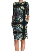 Etro Dress 34 Sleeves Tunic Jersey Print Belt - Lyst