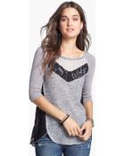 Free People Mix Up Hacci Top - Lyst