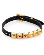 Michael Kors Studded Leather Bracelet - Lyst