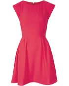 Topshop Crepe Seam Flippy Dress - Lyst