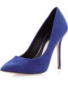 Boutique 9 Justine Suede Pointytoe Pump Blue - Lyst