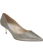 Jimmy Choo Glittered Pump - Lyst