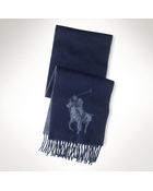 Polo Ralph Lauren Big Pony Jacquard Scarf - Lyst