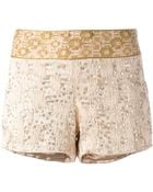 Haute Hippie Embellished Shorts - Lyst