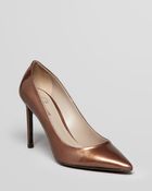 Delman Pointed Toe Pumps Betti High Heel - Lyst