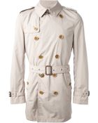 Burberry Brit Belted Trench Coat - Lyst