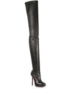 Christian Louboutin Louise Stretch Leather Thigh-high Boots - Lyst