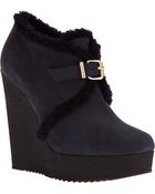 Fendi Wedge Bootie - Lyst