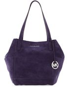 MICHAEL Michael Kors Large Ashbury Suede Grab Bag - Lyst