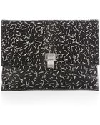 Proenza Schouler Large Calf Hair Lunch Bag Clutch - Lyst