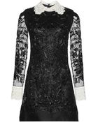 Valentino Beaded Tulle Dress - Lyst