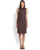Burberry Prorsum Silk Heart Print Shirtdress - Lyst