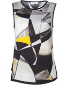 Helmut Lang Abstract Print Top - Lyst
