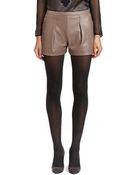 Maiyet Leather Shorts - Lyst