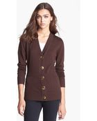 Tory Burch Simone Merino Cardigan - Lyst