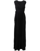 Issa Black V Back Gown - Lyst