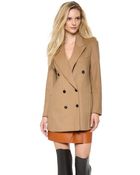 3.1 Phillip Lim Split Sides Pea Coat - Lyst