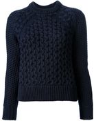 Acne Studios Acne Cable Knit Sweater - Lyst